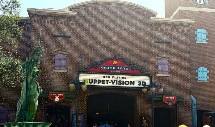 Exterior of the Muppet Vision 3D Theatre.