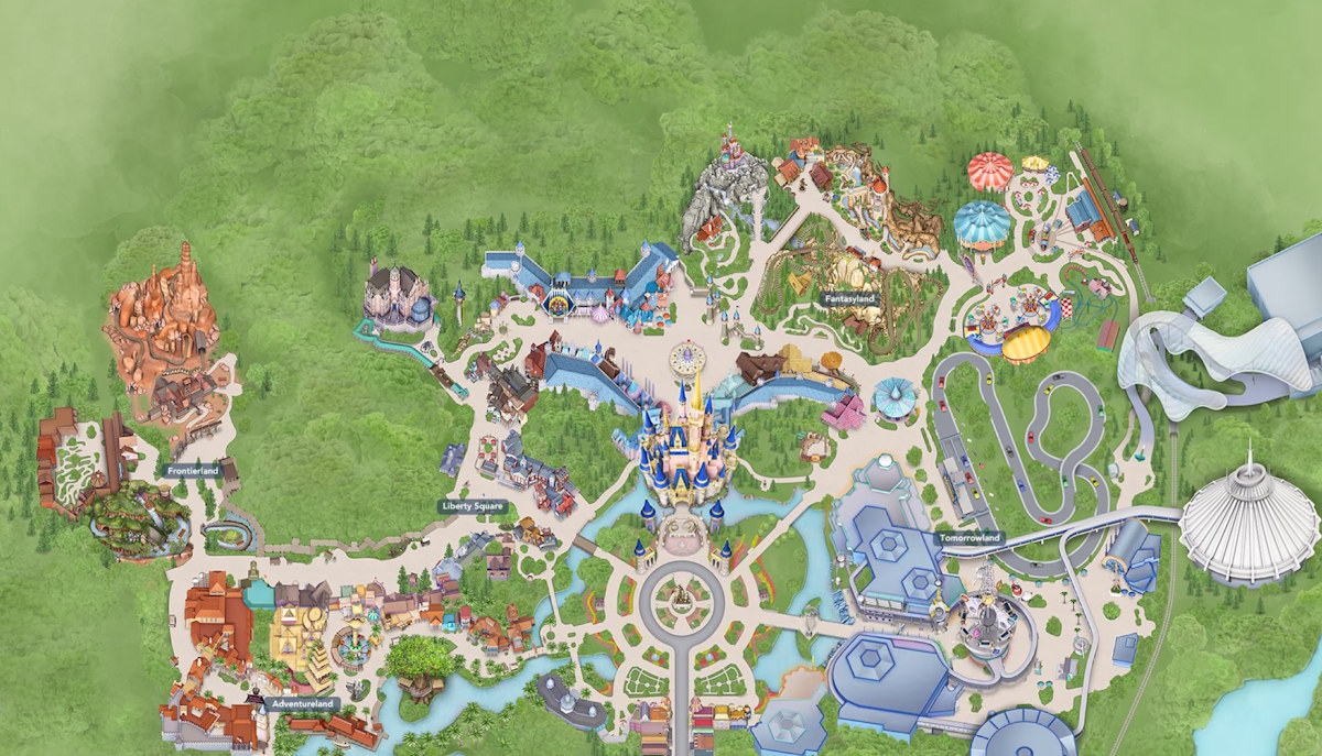Tom Sawyer Island and Rivers of - Magic Kingdom Map After RIvers America Closing 
