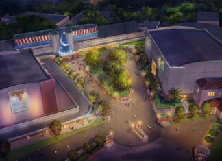 Concept art for the Magic of Disney Animation experience at Hollywood Studios.