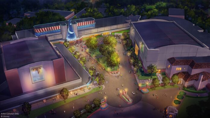 Concept art for the Magic of Disney Animation experience at Hollywood Studios.
