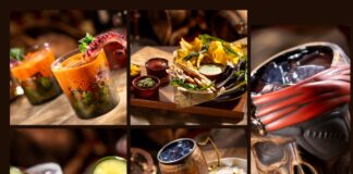 Menu items from Beak and Barrel Lounge.