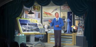Concept art of a new Walt Disney audio-animatronic in the Carousel of Progress.