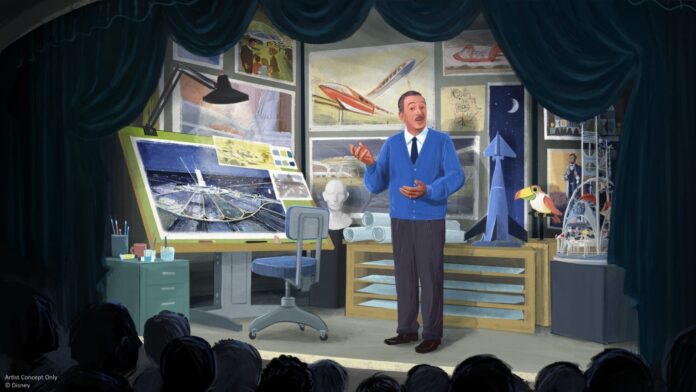 Concept art of a new Walt Disney audio-animatronic in the Carousel of Progress.