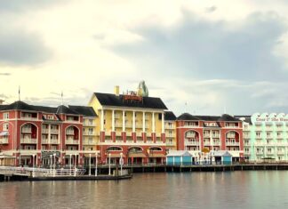 Disney's BoardWalk near Crescent Lake.