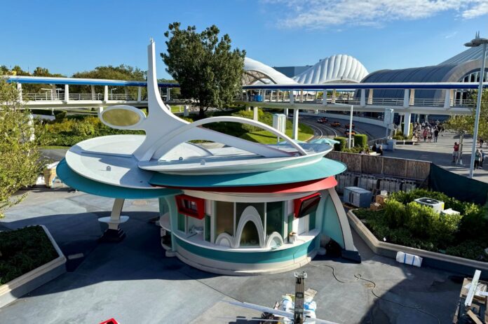 Astro Fizz building in Tomorrowland in the Magic Kingdom.