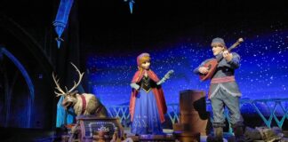 Frozen Ever After animatronics at Hong Kong Disneyland.