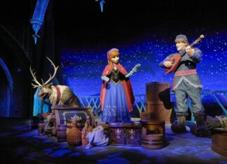 Frozen Ever After animatronics at Hong Kong Disneyland.