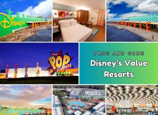 Best and Worst of Every Disney World Value Resort Collage of Disney's value resorts.
