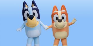 Bluey’s Virtual Queue at Animal Kingdom Fills Up Almost Instantly Bluey and Bingo characters.