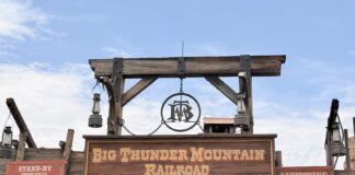 Big Thunder Mountain Railroad’s Refurbishment Is a Hit – But Not Perfect Entrance sign to Big Thunder Mountain Railroad.