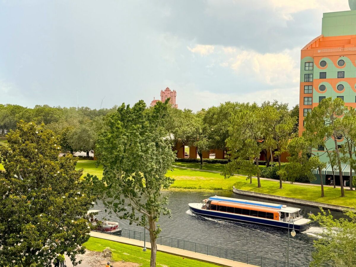 View of the Tower of Terror from Disney's BoardWalk Villas.