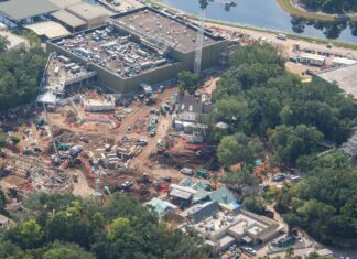 New Look at Tropical Americas Construction Progress at Disney’s Animal Kingdom Aerial view of the construction on the Tropical Americas land in Disney's Animal Kingdom.