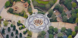 Disney is Apparently Giving Up on EPCOT’s In-Ground Lighting Aerial picture of EPCOT's World Celebration.